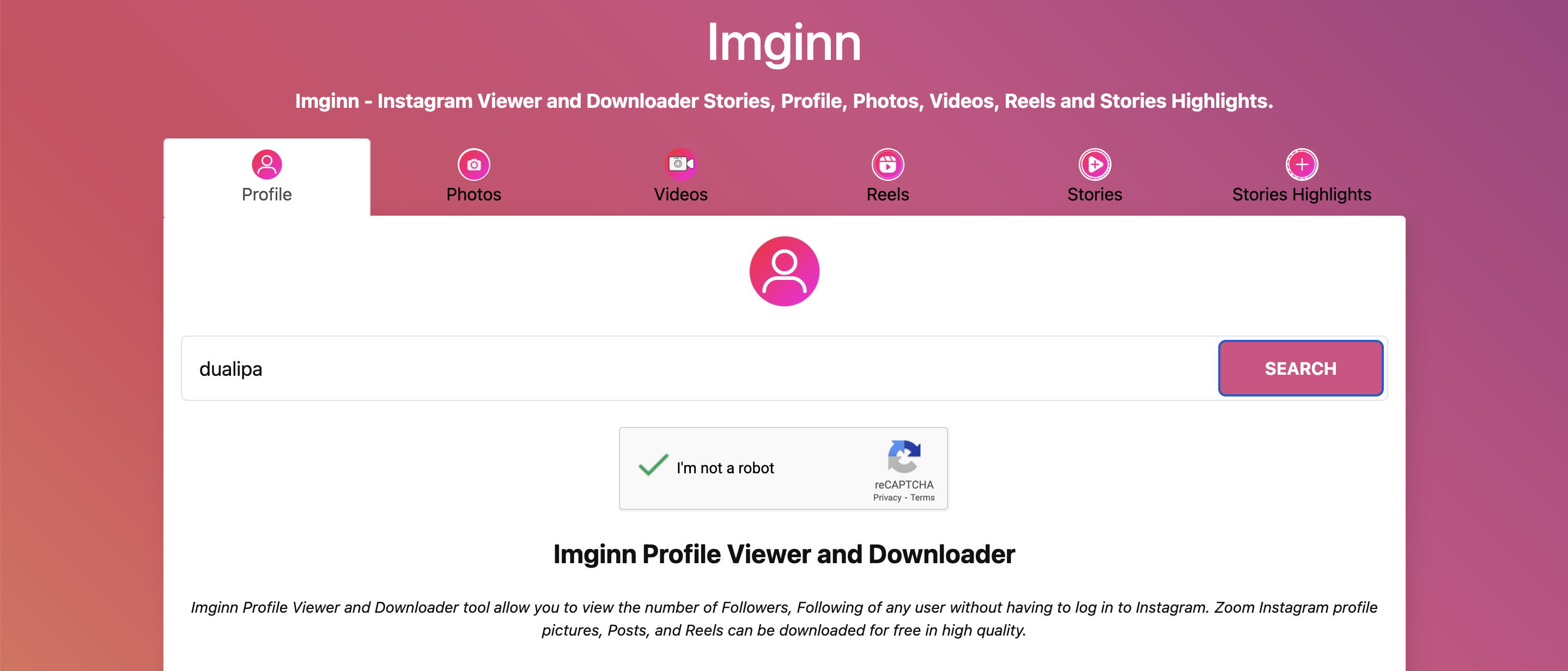 Imginn - StorrySaverHD.io